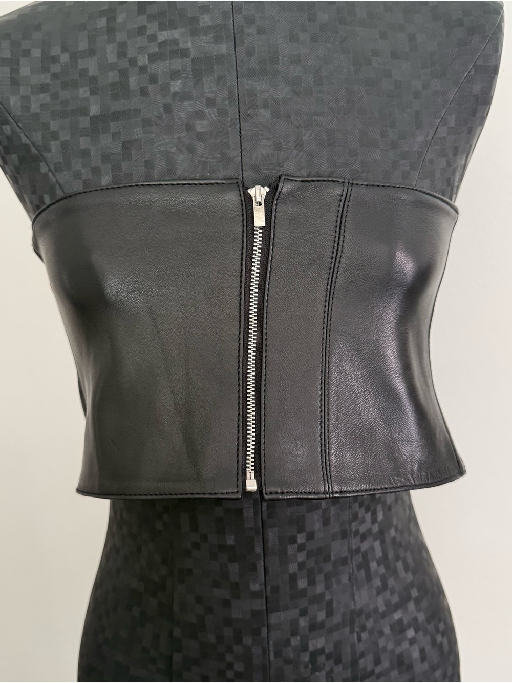 Zara False Leather Top